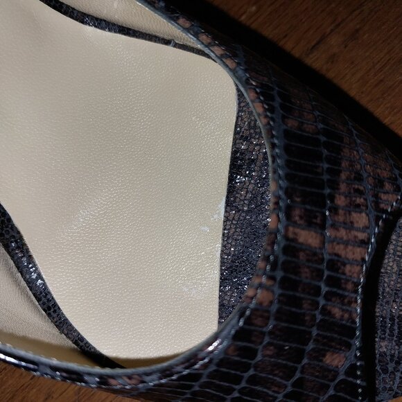 Jimmy choo lizard embossed patent pumps - Picture 7 of 8